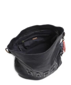 Paoliweg 2 Schultertasche genarbtes Leder navy