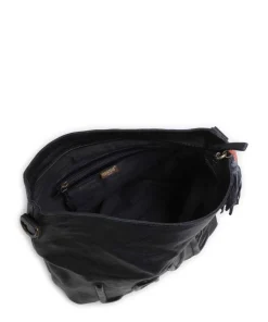 Paoliweg 2 Schultertasche genarbtes Rindsleder navy