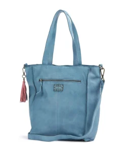 Paoliweg 1 Shopper genarbtes Rindsleder blau