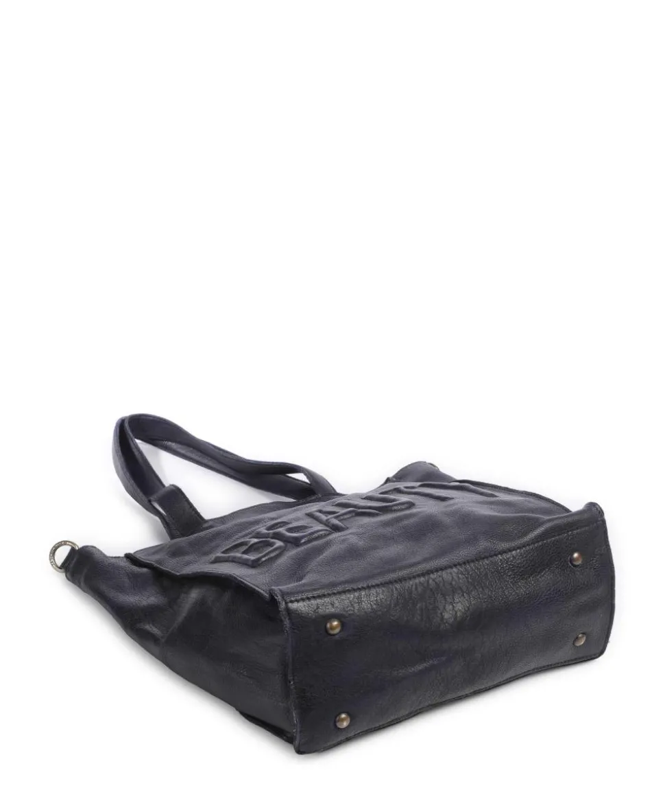 Paoliweg 1 Shopper genarbtes Rindsleder navy
