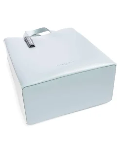 Paper Bag Carter M Handtasche glattes Leder hellblau