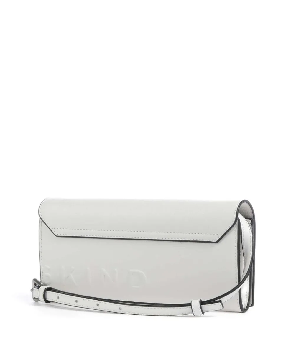 Paper Bag Logo Carter XS Umhängetasche glattes Leder elfenbein