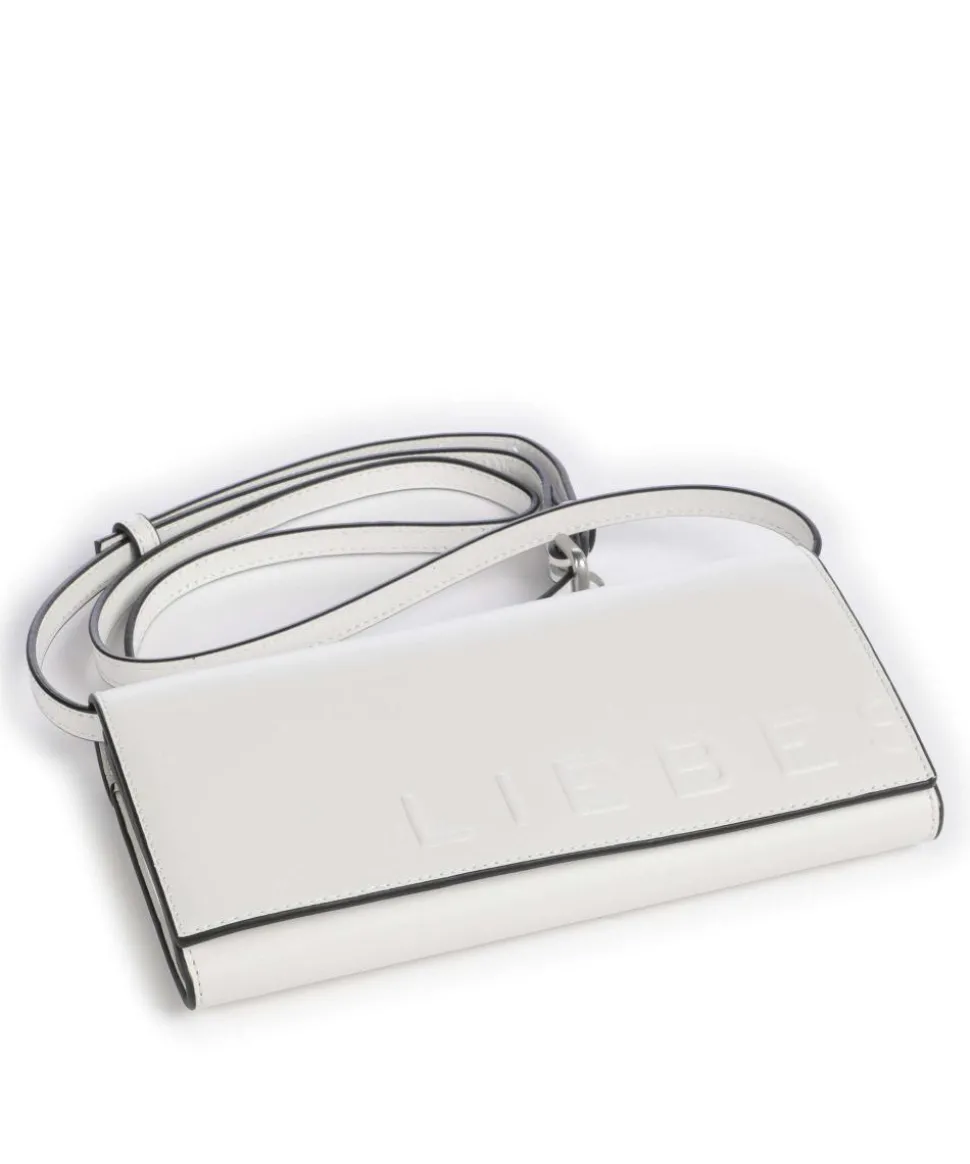 Paper Bag Logo Carter XS Umhängetasche glattes Leder elfenbein