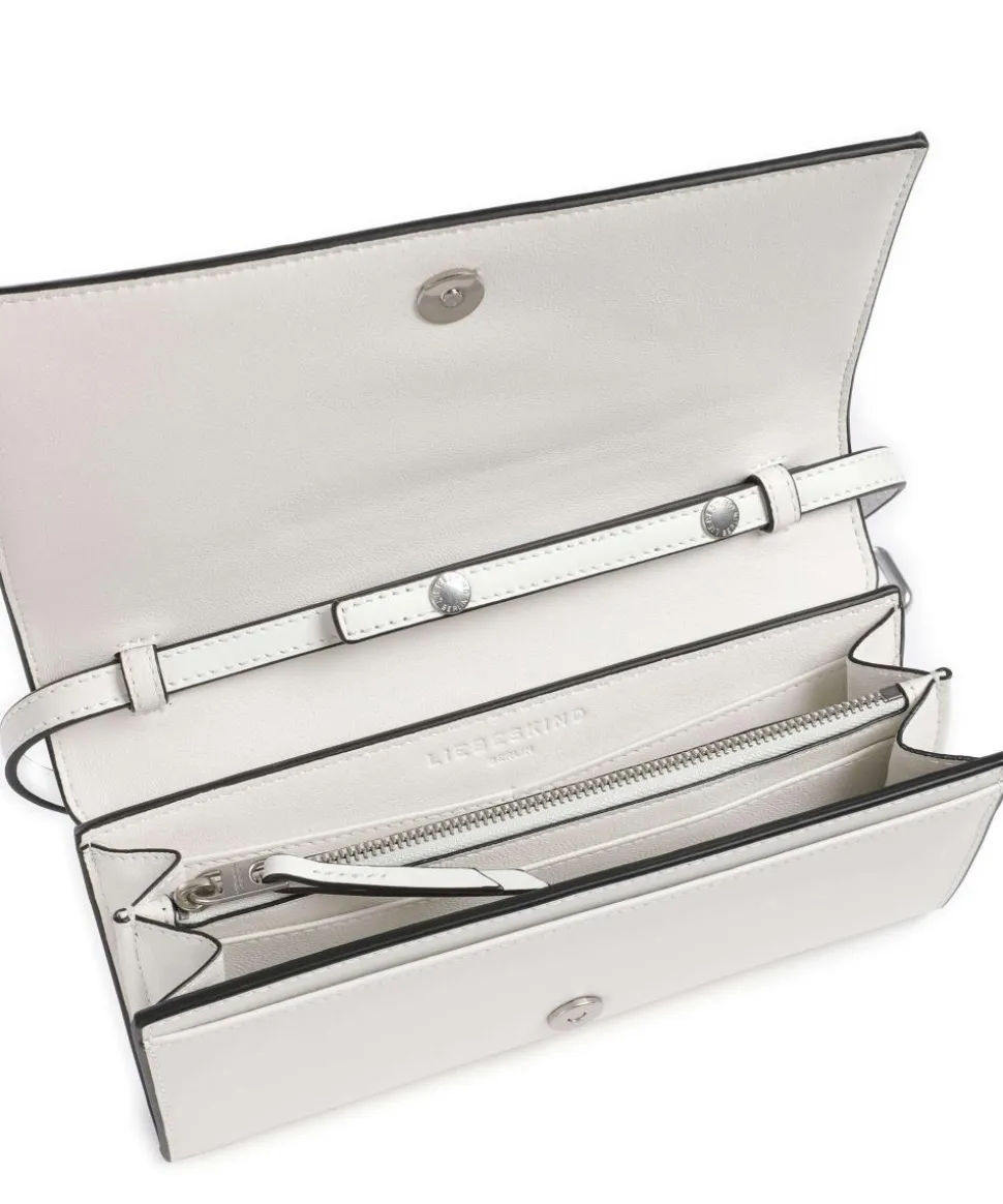 Paper Bag Logo Carter XS Umhängetasche glattes Leder elfenbein