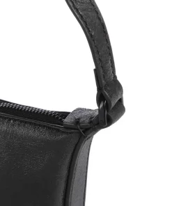 Paris 4 Lamb SF Verna XS Umhängetasche fein genarbtes Leder schwarz