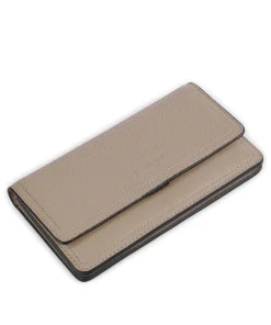 Paris 4 Slam Small Pebble Geldbörse genarbtes Leder taupe