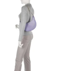 Paris Aimy Schultertasche fein genarbtes Rindsleder violett