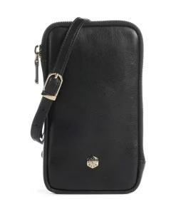 Paris Handytasche fein genarbtes Rindsleder schwarz