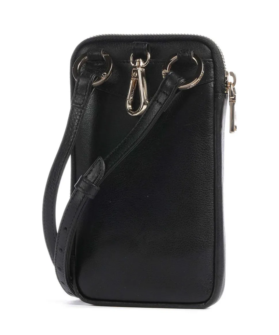 Paris Handytasche fein genarbtes Rindsleder schwarz