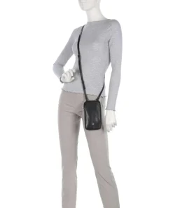 Paris Handytasche fein genarbtes Rindsleder schwarz