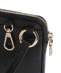 Paris Handytasche fein genarbtes Rindsleder schwarz