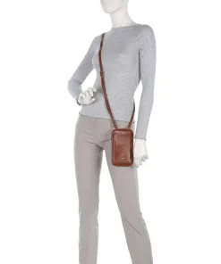 Paris Handytasche fein genarbtes Rindsleder tan