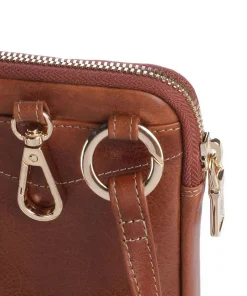 Paris Handytasche fein genarbtes Rindsleder tan