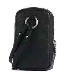 Paris Handytasche genarbtes Rindsleder schwarz