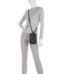 Paris Handytasche genarbtes Rindsleder schwarz