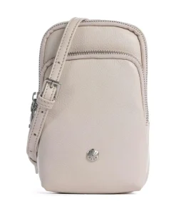 Paris Handytasche genarbtes Rindsleder beige