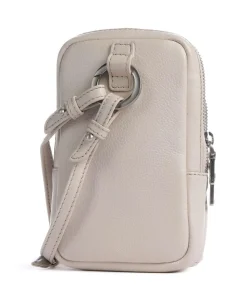 Paris Handytasche genarbtes Rindsleder beige