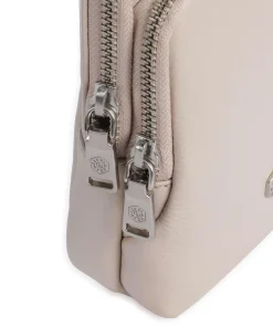 Paris Handytasche genarbtes Rindsleder beige