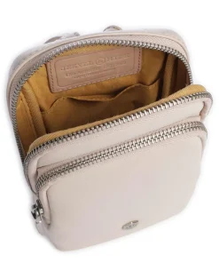 Paris Handytasche genarbtes Rindsleder beige