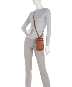 Paris Handytasche genarbtes Rindsleder braun