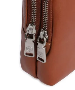 Paris Handytasche genarbtes Rindsleder braun