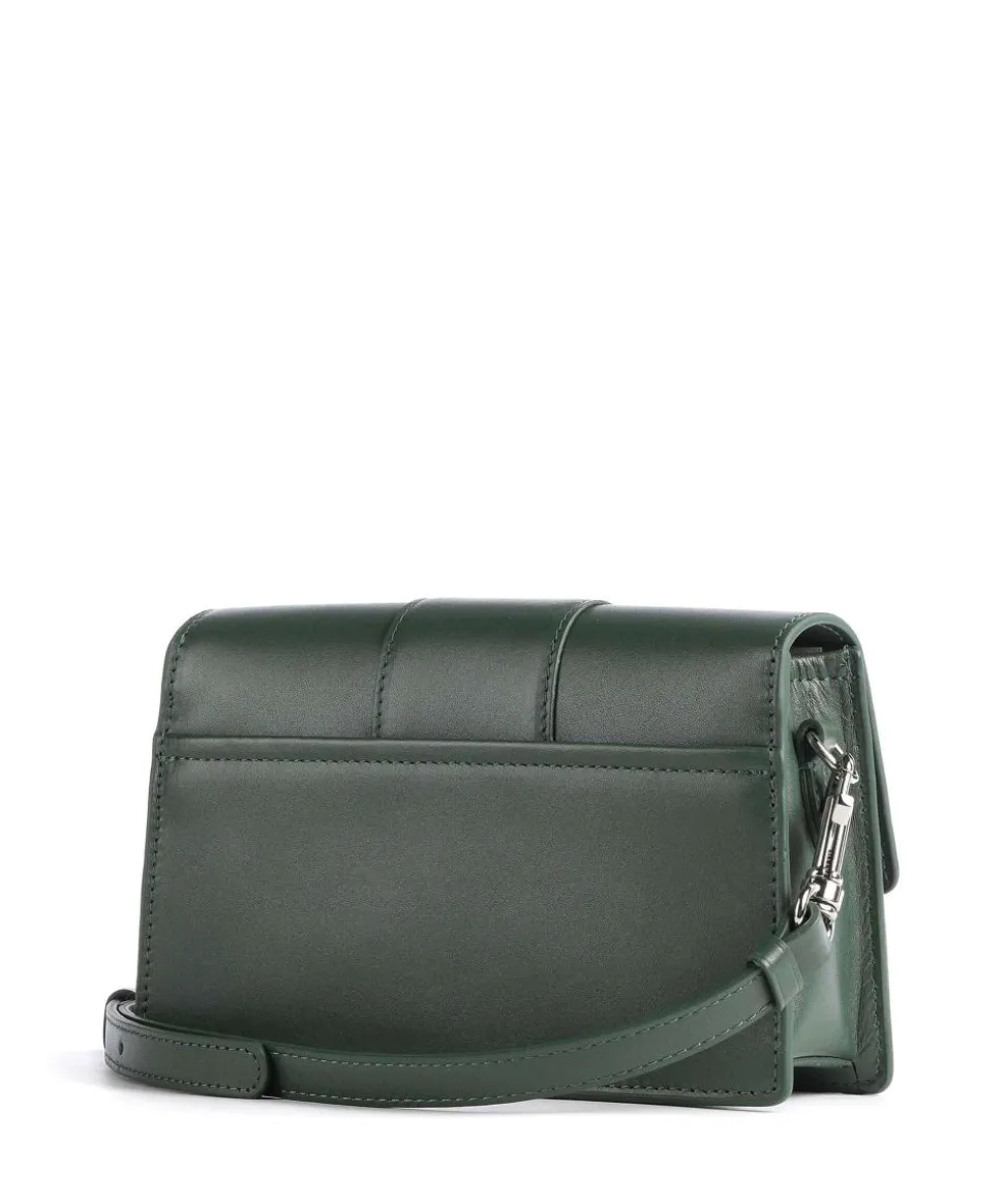 Paris Ily Umhängetasche fein genarbtes Rindsleder dunkelgrün