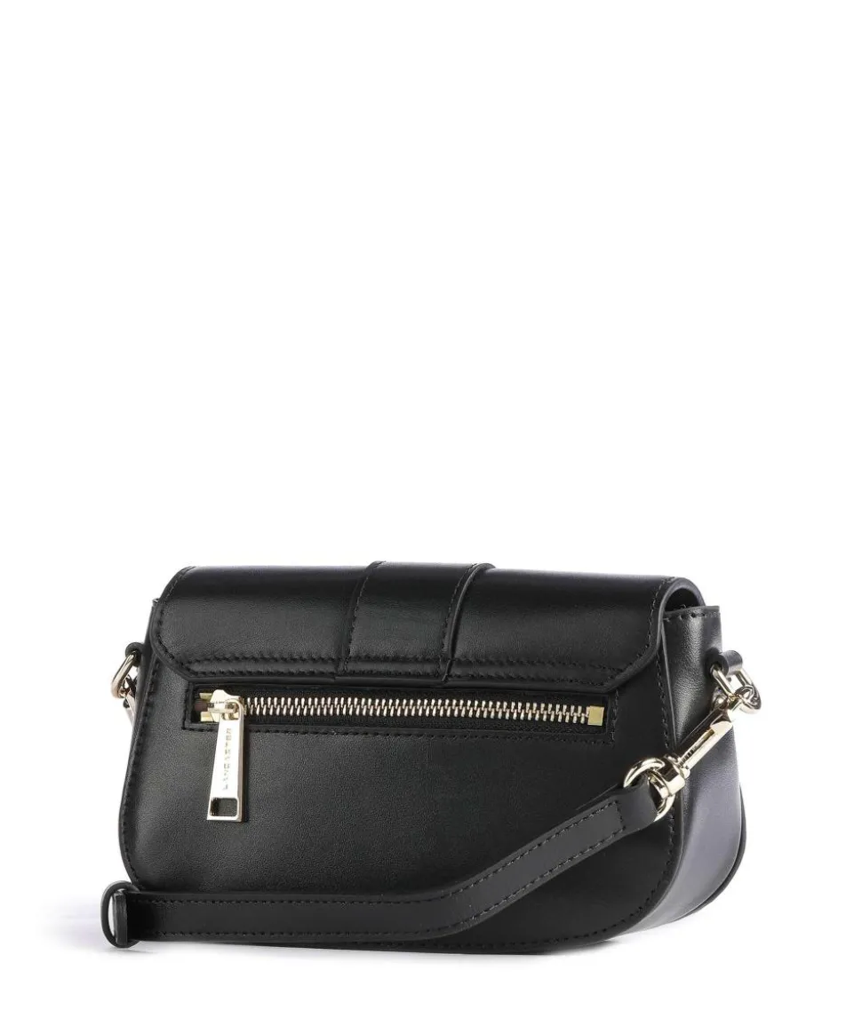 Paris Médaille Umhängetasche glattes Rindsleder schwarz