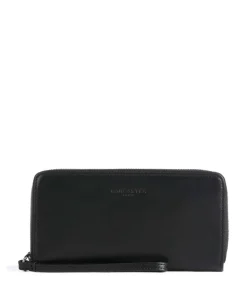 Paris PM Geldbörse fein genarbtes Rindsleder schwarz