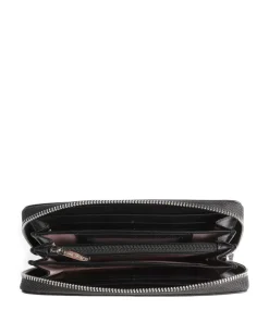 Paris PM Geldbörse fein genarbtes Rindsleder schwarz