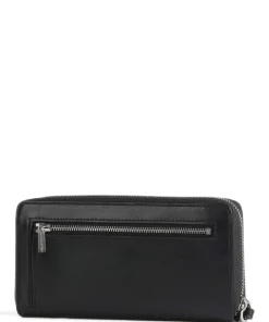 Paris PM Geldbörse fein genarbtes Rindsleder schwarz