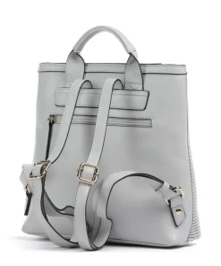 Paris Rucksack Lederimitat hellgrau