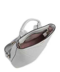 Paris Rucksack Lederimitat hellgrau