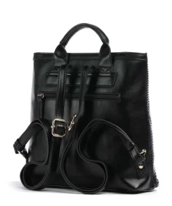 Paris Rucksack Lederimitat schwarz