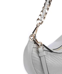 Paris Schultertasche Lederimitat hellgrau