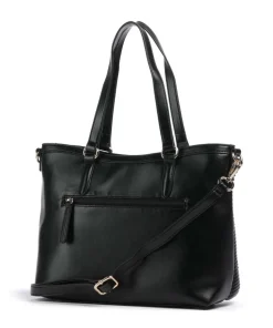 Paris Shopper Lederimitat schwarz