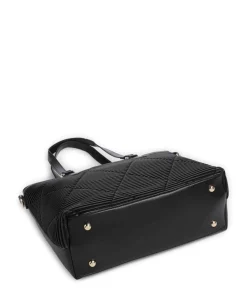 Paris Shopper Lederimitat schwarz