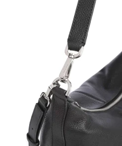 Paris Small Pebble M Beuteltasche genarbtes Rindsleder schwarz