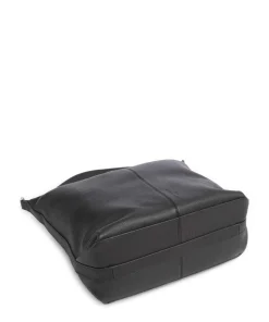 Paris Small Pebble M Beuteltasche genarbtes Rindsleder schwarz