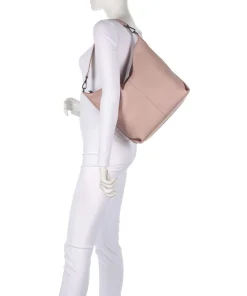 Paris Small Pebble M Beuteltasche genarbtes Rindsleder altrosa