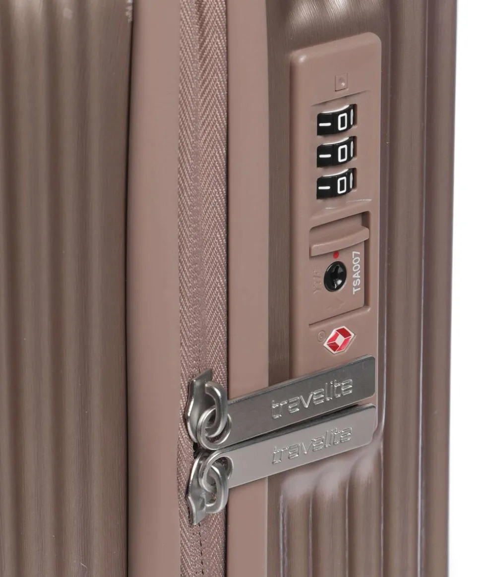 Paros 4-Rollen Trolley roségold 55 cm