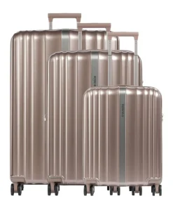 Paros 4-Rollen Trolley Set altrosa 3-tlg.