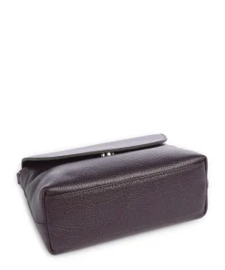 Paulina Umhängetasche Leder pflaume