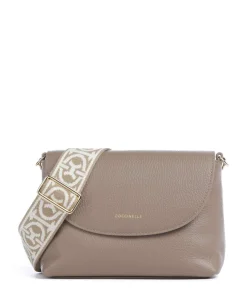 Paulina Umhängetasche Leder taupe