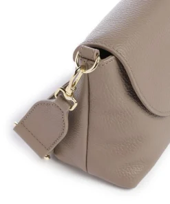Paulina Umhängetasche Leder taupe