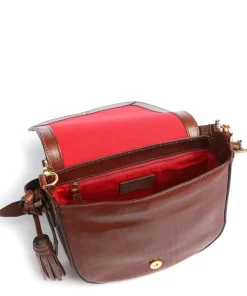 Pearldistrict Handtasche Leder braun