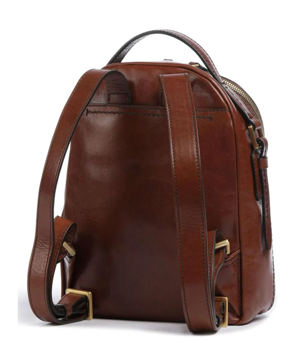 Pearldistrict S Rucksack Leder braun