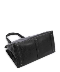 Peephole Shopper genarbtes Rindsleder schwarz