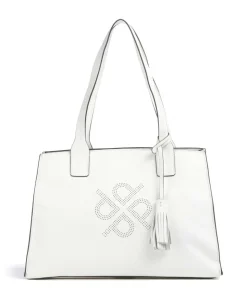 Peephole Shopper genarbtes Rindsleder weiß