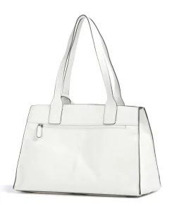 Peephole Shopper genarbtes Rindsleder weiß