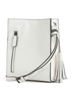 Peephole Umhängetasche genarbtes Rindsleder weiß